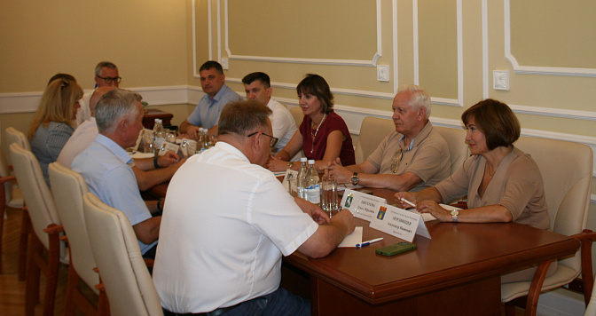 Рабочая встреча руководства Контрольно-счетной палаты города Новосибирска в городской Думе Волгограда